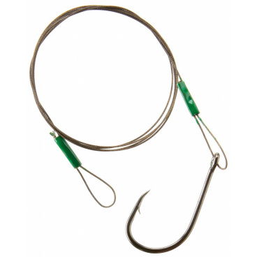 Cormoran - Lanko 7X7 wire leader with loop and single hook vel.1/0 50cm 9kg bal.1ks - VÝPRODEJ