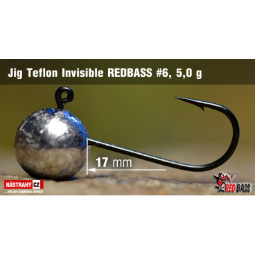 Red Bass - Jig koule Teflon invisible 6 - 5g - VÝPRODEJ