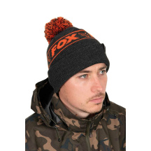 FOX - Čepice Collection Bobble Black Orange