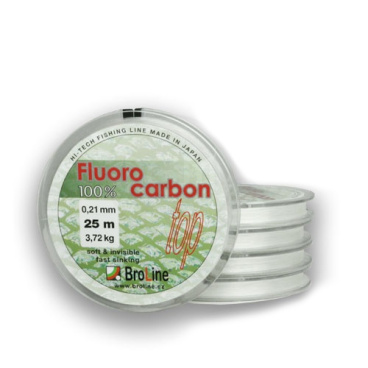 BROLINE -  Fluocarbon 100% - 0,17mm - 25m - 2,95kg  2 balení 