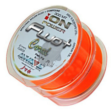 AWA-SHIMA - Silion ION POWER FLUO+ Coral - 0,203mm - 2x300m - VÝPRODEJ