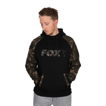 FOX - Mikina Black Camo Raglan hoodie, vel. XXXL - VÝPRODEJ