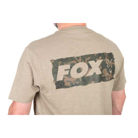 Fox Tričko Lw Khaki Large Print T-Shirt - XXXL - VÝPRODEJ