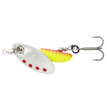 SAVAGE GEAR - Třpytka Grub Spinner - Silver Red Yellow