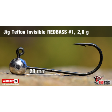 Red Bass - Jig koule Teflon invisible 1 - 2g - VÝPRODEJ