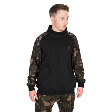 FOX - Mikina LW Black Camo QTR Zip