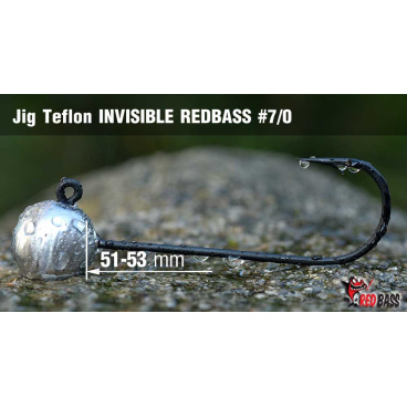 Red Bass - Jig koule Teflon invisible 7/0 - 15g  - VÝPRODEJ