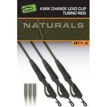 FOX - Montáž Edges Kwik Change Lead Clip Tubing Rigs, 3ks