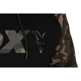 FOX - Mikina Black Camo Raglan hoodie, vel. XXXL - VÝPRODEJ