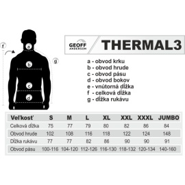 Geoff Anderson - Mikina Thermal 3 pullover - černý