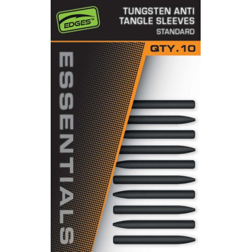 FOX - Převleky Edges Essentials Tungsten Anti Tangle Sleeve, 10ks, Standard