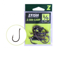 Zfish - Háčky Carp hooks s očkem vel. 4, bal. 10ks