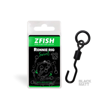 ZFISH Obratlík Ronnie Rig Swivel Matt vel.12